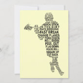 Invitations du Lacrosse Player (Devant)