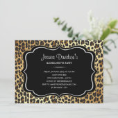 Invitations du Leopard Bachelorette Party (Debout devant)