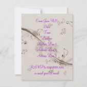 Invitations du Little Dancing Ballerina Elephant P (Dos)