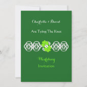 Invitations du mariage à thème irlandais (Devant)