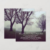 Invitations du Mariage campagnard des chênes mysti (Devant / Derrière)