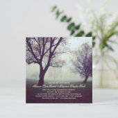 Invitations du Mariage campagnard des chênes mysti (Debout devant)