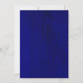 Invitations du Mariage campagnard Royal Blue (Dos)