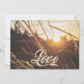 Invitations du Mariage de automne Sunset du champ  (Dos)