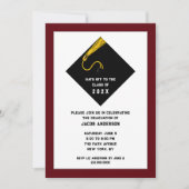 Invitations du Maroon Graduation Party (Devant)