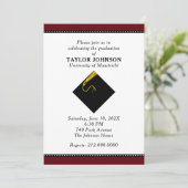 Invitations du Maroon Graduation Party (Debout devant)