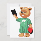 Invitations du médecin de l'ours en peluche (Devant)