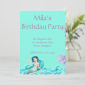 INVITATIONS DU MERMAID, INVITATIONS D'ANNIVERSAIRE (Debout devant)