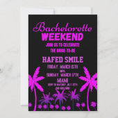 Invitations du Miami Bachelorette Party (Devant)