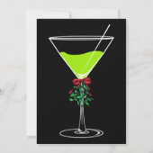 Invitations du Mistletoe et du Parti Martinis (Dos)