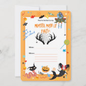 Invitations du Monster Mash Up Party Halloween (Devant)