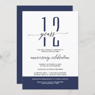 Invitations du Navy Modern Business Party