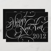 Invitations du Nouvel An (Devant / Derrière)