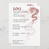 Invitations du Nouvel An 2012 (Devant / Derrière)