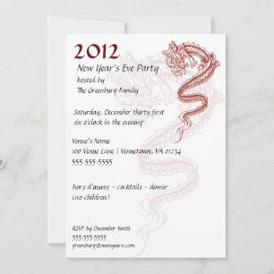 Invitations du Nouvel An 2012