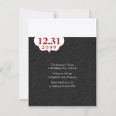 Invitations du Nouvel An Champagne (Dos)