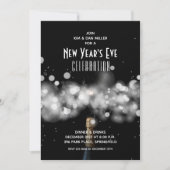 Invitations du nouvel an Champagne Sparkler (Devant)