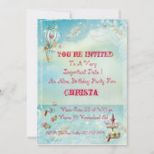 Invitations Du Parti Alice Au Pays Des Merveilles (Dos)