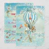 Invitations Du Parti Alice Au Pays Des Merveilles (Devant / Derrière)