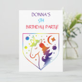INVITATIONS DU PARTI ANNIVERSAIRE DE ENFANT "UNICO (Debout devant)