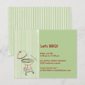 Invitations du parti BBQ (Devant / Derrière)