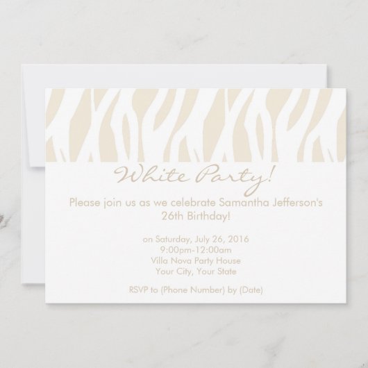 Invitations du parti blanc contemporain (Devant)