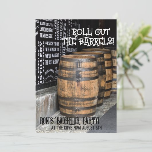 INVITATIONS DU PARTI BOURBON WHISKEY BACHELOR (Debout devant)