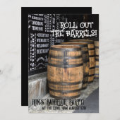 INVITATIONS DU PARTI BOURBON WHISKEY BACHELOR (Devant / Derrière)