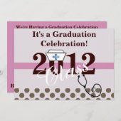 Invitations du parti de diplômés en infirmières 20 (Devant / Derrière)