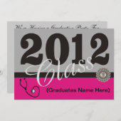 Invitations du parti de diplômés en infirmières 20 (Devant / Derrière)