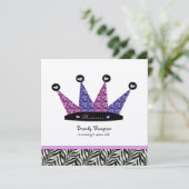 Invitations du Parti de la Couronne de Zebra (Debout devant)