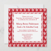 Invitations du Parti de la retraite de Funny Garde (Dos)