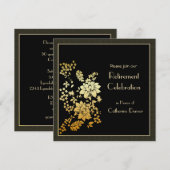 Invitations du Parti de la retraite Florale d'or (Devant / Derrière)
