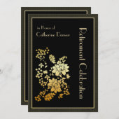 Invitations du Parti de la retraite Florale d'or (Devant / Derrière)