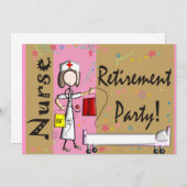 Invitations du parti de retraite des infirmières (Devant / Derrière)