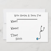 Invitations du parti de retraite des infirmières (Dos)