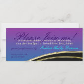 Invitations du parti déesse exotique Pink Peacock (Dos)