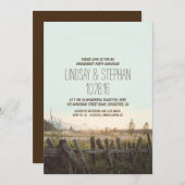 invitations du parti d'engagement rustique (Devant / Derrière)