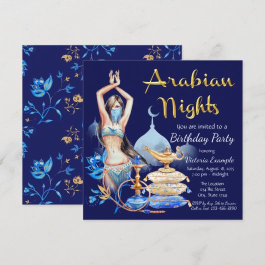 Invitations du parti des nuits arabes (Devant / Derrière)