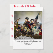 Invitations Du Parti Du 4 Juillet "Spectickles" (Devant / Derrière)