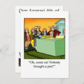 Invitations Du Parti Du 4 Juillet "Spectickles" (Devant / Derrière)