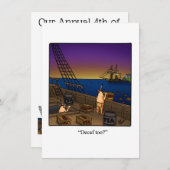 Invitations Du Parti Du 4 Juillet "Spectickles" (Devant / Derrière)