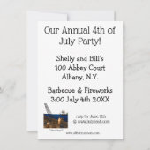 Invitations Du Parti Du 4 Juillet "Spectickles" (Dos)