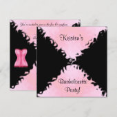 INVITATIONS DU PARTI ÉLÉGANT BACHELORETTE (Devant / Derrière)