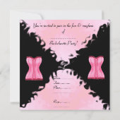 INVITATIONS DU PARTI ÉLÉGANT BACHELORETTE (Dos)