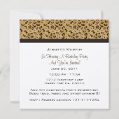 Invitations du parti Empreinte de léopard (Devant)