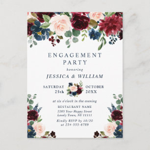 Invitations du PARTI ENGAGEMENT Floral de la marin