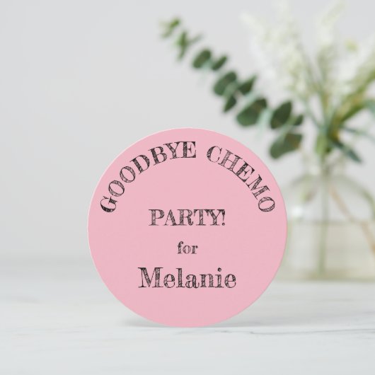 Invitations du parti "Goodbye Chemo" (Debout devant)