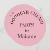 Invitations du parti "Goodbye Chemo" (Devant / Derrière)