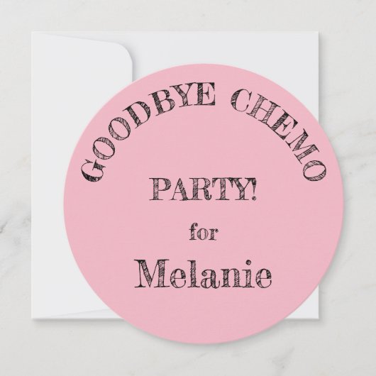 Invitations du parti "Goodbye Chemo" (Devant)